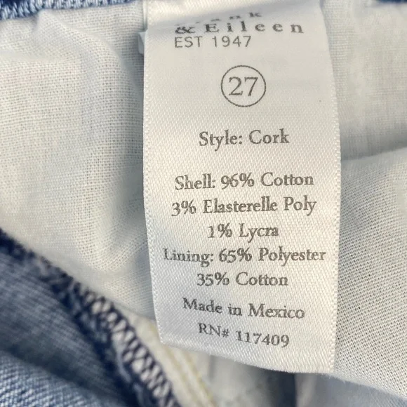 FRANK & EILEEN Cork Jeans in Antique Blue Base Wash Size 27 - Picture 7 of 9